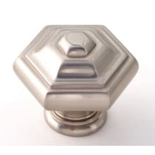 Geometric 1-1/4" Elegant Faceted Geometric Solid Brass Cabinet Knob / Drawer Knob