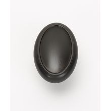 Classic Traditional 1-1/2" Oval Solid Brass Cabinet Knob / Drawer Knob