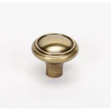 Classic Traditional 1-1/2" Ridged Round Mushroom Solid Brass Cabinet Knob / Drawer Knob