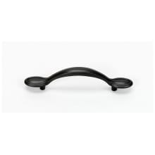 Classic Traditional 3-1/2" Center to Center Arch Bow Solid Brass Cabinet Handle / Drawer Pull