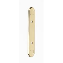 Classic Traditional 3-1/2" Center to Center Solid Brass Oblong Cabinet Pull Backplate