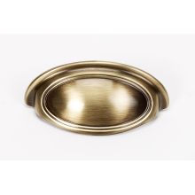 Classic Traditional 3" Center to Center Solid Brass Cabinet Cup Pull / Drawer Cup Handle
