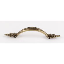 Hickory 4" Center to Center Traditional Country Solid Brass Arch Bow Cabinet Handle / Drawer Pull