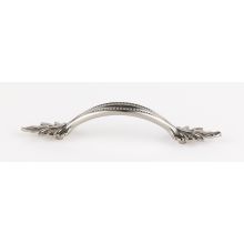 Hickory 4" Center to Center Traditional Country Solid Brass Arch Bow Cabinet Handle / Drawer Pull