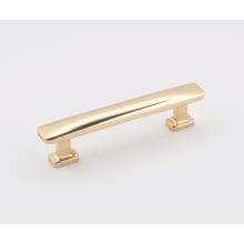 Cloud 3-1/2" Center to Center Modern Convex Solid Brass Cabinet Bar Handle / Drawer Bar Pull