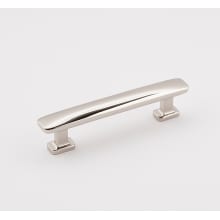 Cloud 3-1/2" Center to Center Modern Convex Solid Brass Cabinet Bar Handle / Drawer Bar Pull
