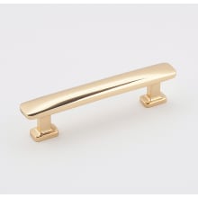 Cloud 4" Center to Center Modern Convex Solid Brass Cabinet Handle / Drawer Pull