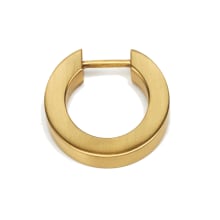 Convertibles 1-1/2" Flat Round Solid Brass Cabinet Ring Pull - RING ONLY - No Mount