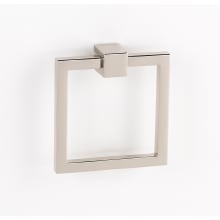 2-1/2 Inch Square Cabinet Pull Ring with Square Mount