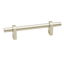 Vita Bella 3-1/2" Center to Center Modern Smooth Bar Cabinet Pull - Made in Italy