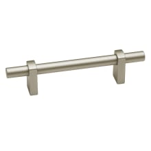 Vita Bella 4" Center to Center Modern Smooth Bar Cabinet Pull - Made in Italy