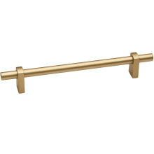 Vita Bella 6" Center to Center Modern Smooth Bar Cabinet Pull - Made in Italy