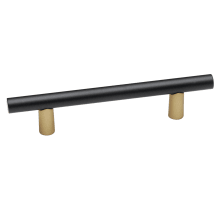 Vita Bella 4" Center to Center Modern Smooth Bar Cabinet Pull - Made in Italy