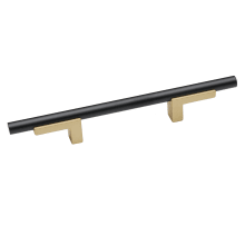 Vita Bella 3" Center to Center Modern Smooth Bar Handle Cabinet Pull with "L" Posts - Made in Italy