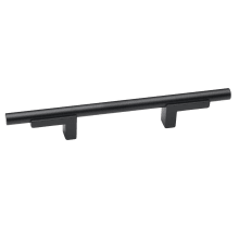 Vita Bella 3-1/2" Center to Center Modern Smooth Bar Cabinet Handle with "L" Posts - Made in Italy