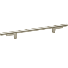 Vita Bella 8" Center to Center Modern Smooth Bar Cabinet Pull with "L" Posts - Made in Italy