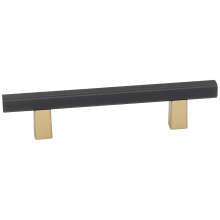 Quadrato 3" Center to Center Modern Smooth Square Cabinet Bar Handle / Drawer Bar Pull - Italy