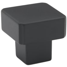 Quadrato 1-1/4" Smooth Square Cabinet Knob / Drawer Knob - Made in Italy