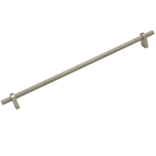 Vita Bella 18" Center to Center Euro Modern Knurled Bar Appliance Handle / Appliance Pull - Made in Italy