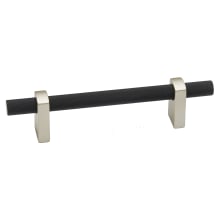 Vita Bella 3" Center to Center Modern Industrial Knurled Bar 5" Cabinet Handle Pull - Made in Italy