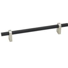 Vita Bella 6" Center to Center Modern Knurled Bar Handle Cabinet Pull