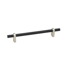 Vita Bella 8" Center to Center Modern Knurled Bar Cabinet Handle / Drawer Bar Pull with Eye Posts