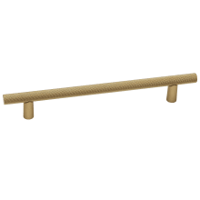 Vita Bella 6" Center to Center Modern Knurled Cabinet Bar Handle / Drawer Bar Pull - Made in Italy