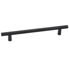 Vita Bella 6" Center to Center Modern Knurled Cabinet Bar Handle / Drawer Bar Pull - Made in Italy