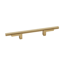 Vita Bella 4" Center to Center Modern Knurled Cabinet Bar Handle / Drawer Bar Pull with L Posts