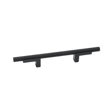 Vita Bella 4" Center to Center Modern Knurled Cabinet Bar Handle / Drawer Bar Pull with L Posts