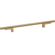 Vita Bella 8" Center to Center Modern Diamond Knurled Cabinet Bar Pull / Drawer Bar Handle with L Leg Posts - Made in Italy