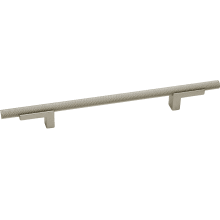 Vita Bella 8" Center to Center Modern Diamond Knurled Cabinet Bar Pull / Drawer Bar Handle with L Leg Posts - Made in Italy