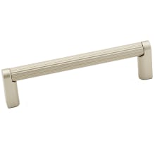 Alta Moda 4" Center to Center Modern Ribbed Round Cabinet Handle / Drawer Pull - Made in Italy