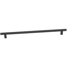 Quadrato 12" Center to Center Modern Grooved Square Cabinet Bar Handle / Drawer Bar Pull - Italy