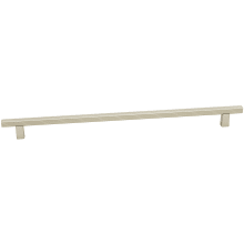 Quadrato 12" Center to Center Modern Grooved Square Cabinet Bar Handle / Drawer Bar Pull - Italy