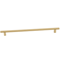 Quadrato 18" Center to Center Modern Grooved Square Cabinet Bar Handle / Drawer Bar Pull - Italy