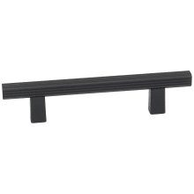 Quadrato 3" Center to Center Modern Grooved Square Cabinet Bar Handle / Drawer Bar Pull - Italy