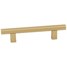 Quadrato 3-1/2" Center to Center Modern Grooved Square Cabinet Bar Handle / Drawer Bar Pull - Italy