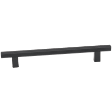 Quadrato 6" Center to Center Modern Grooved Square Cabinet Bar Handle / Drawer Bar Pull - Italy