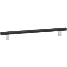 Quadrato 8" Center to Center Modern Grooved Square Cabinet Bar Handle / Drawer Bar Pull - Italy