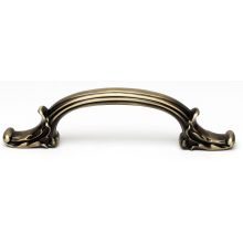 Ornate Antique 4-3/4" Center to Center Luxury Traditional Arch Bow Solid Brass Cabinet Handle / Drawer Pull