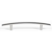Arch 4" Center to Center Arched Bow Solid Brass Cabinet Bar Handle / Drawer Bar Pull