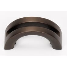 Modern Slit Top 1-1/2" Center to Center Arch Bow Cabinet Handle / Drawer Pull
