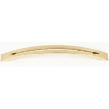 Modern Slit Top 8" Center to Center Arch Bow Solid Brass Cabinet Handle / Drawer Pull