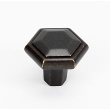 Nicole 1-1/4" Geometric Faceted Solid Brass Cabinet Knob / Drawer Knob