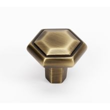 Nicole 1-1/2" Faceted Beveled Luxury Geometric Solid Brass Cabinet Knob / Drawer Knob