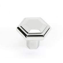 Nicole 1-1/2" Faceted Beveled Luxury Geometric Solid Brass Cabinet Knob / Drawer Knob