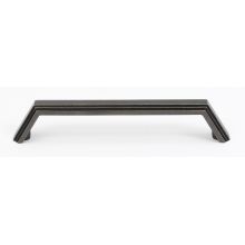 Nicole 3-1/2" Center to Center Modern Angled Ridged Solid Brass Cabinet Handle / Drawer Pull