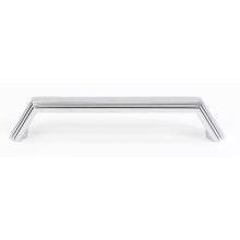 Nicole 3-1/2" Center to Center Modern Angled Ridged Solid Brass Cabinet Handle / Drawer Pull