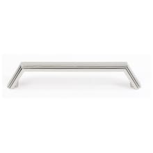 Nicole 4" Center to Center Modern Angled Ridged Solid Brass Cabinet Handle / Drawer Pull